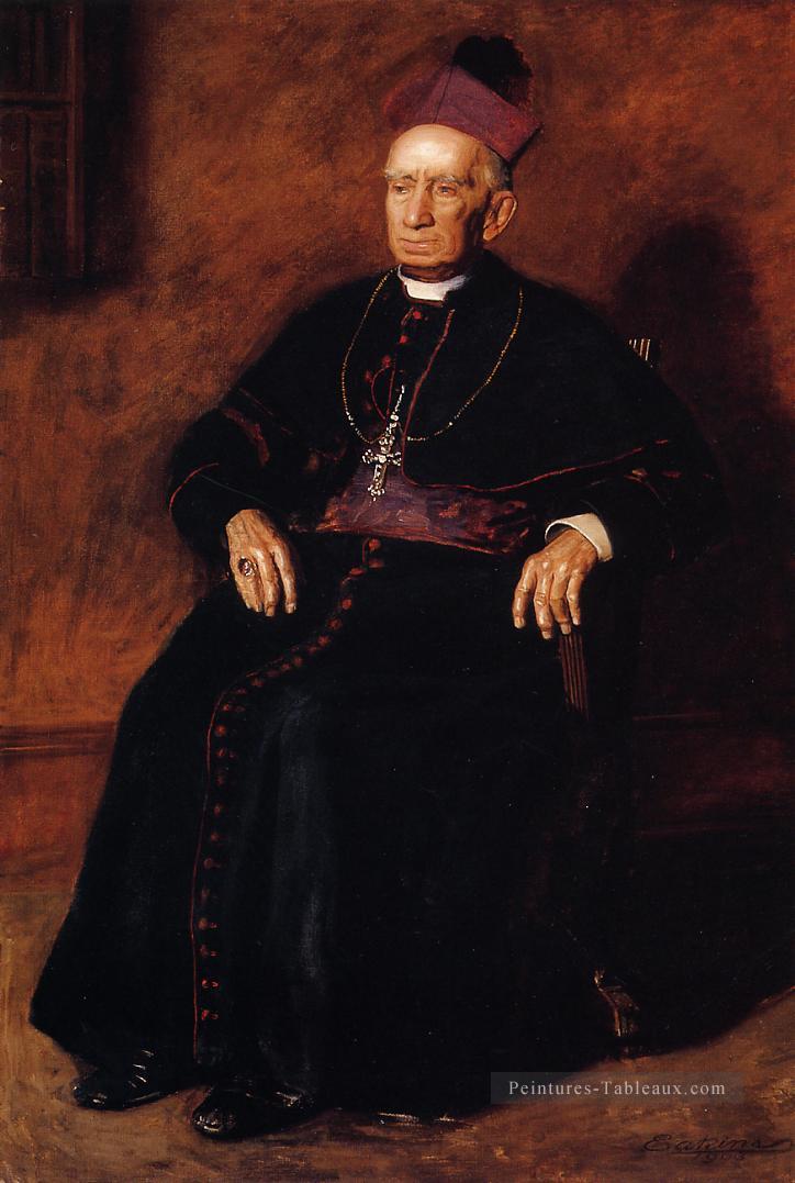 Portrait de l’archevêque William Henry Elder réalisme portraits Thomas Eakins Peintures à l'huile